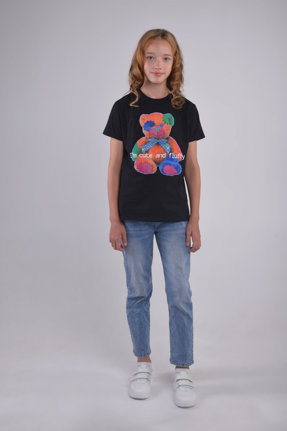 Футболка детская для девочек Teddy арт.6173814 - черный