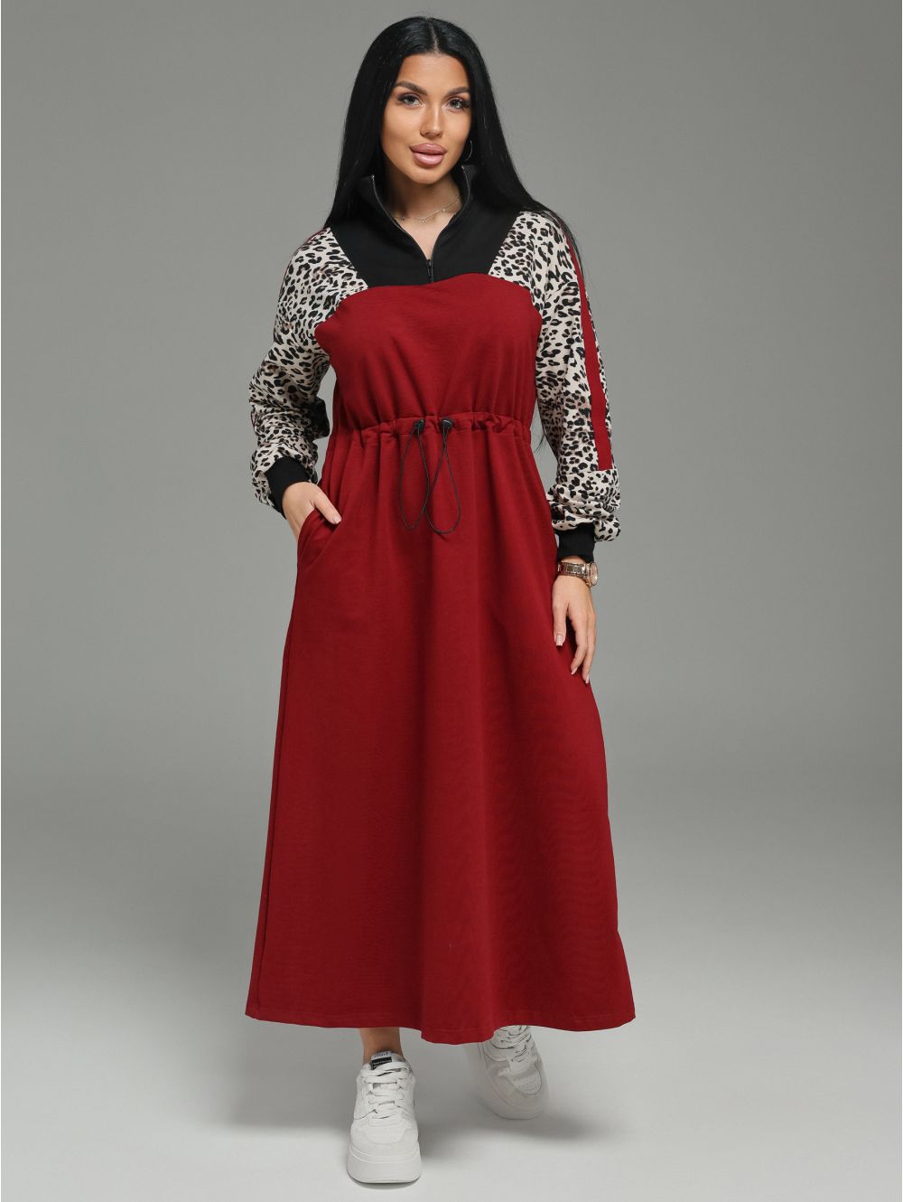 Луиза платье женское (бордо)