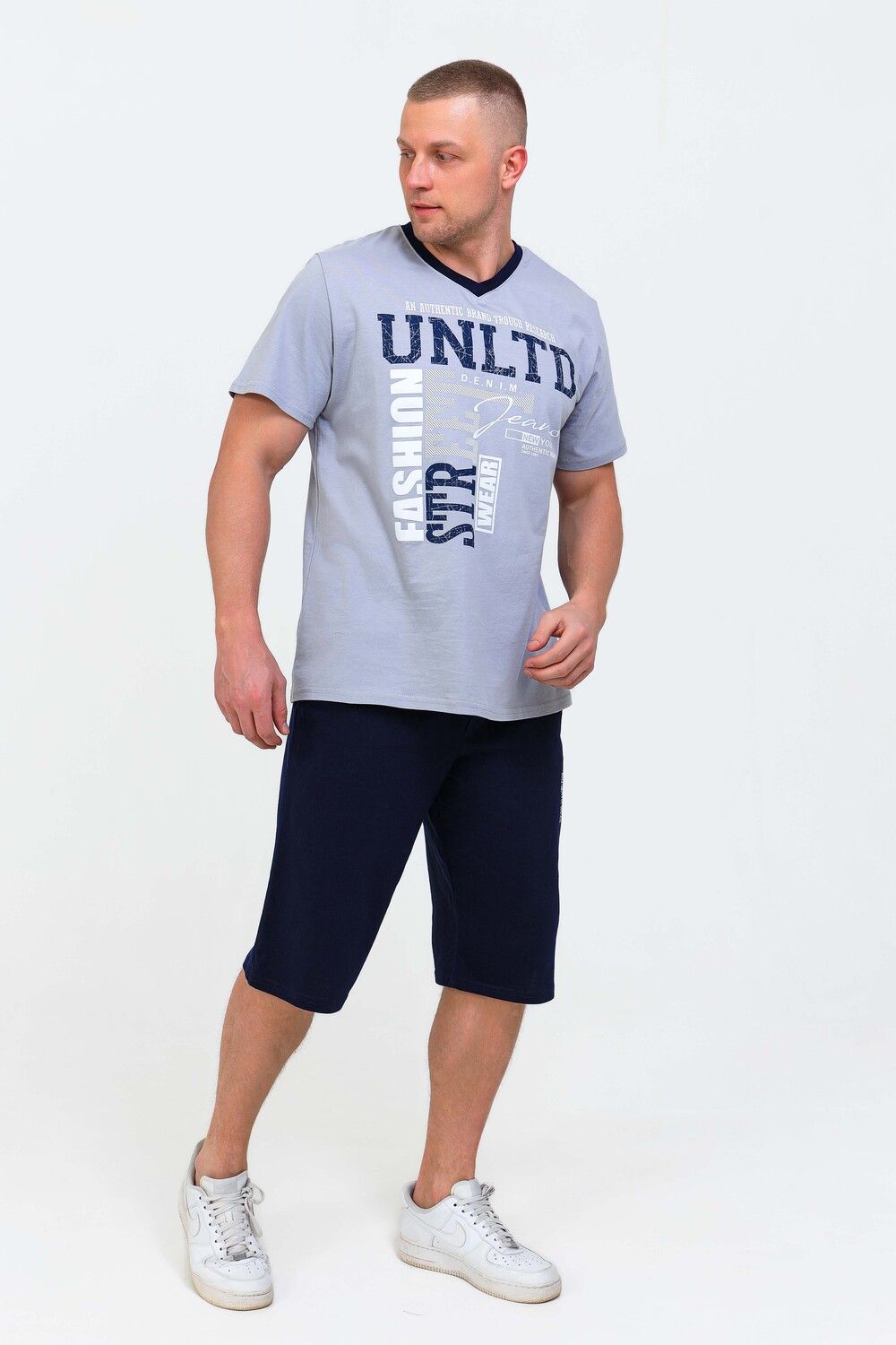 Костюм мужской 057 - серый