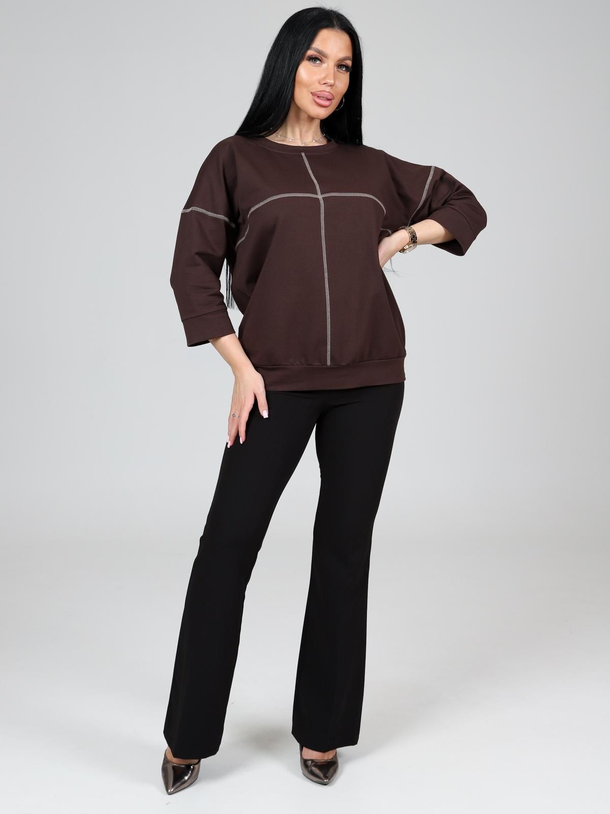 Николет - свитшот коричневый