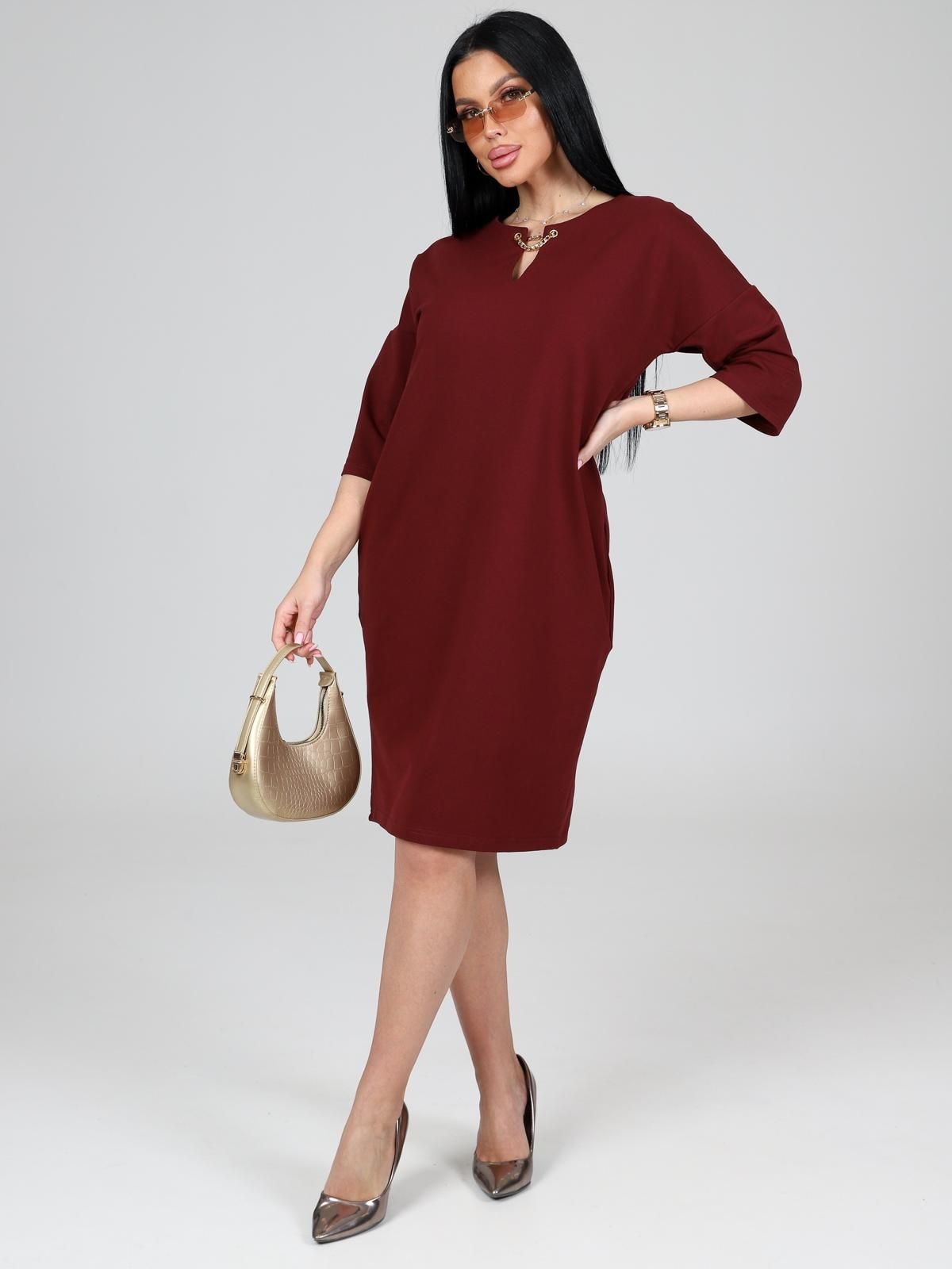 Памперо - платье бордовый