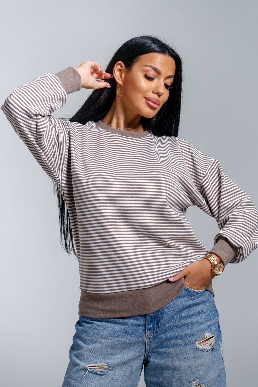 Свитшот Мелиса - шоколад