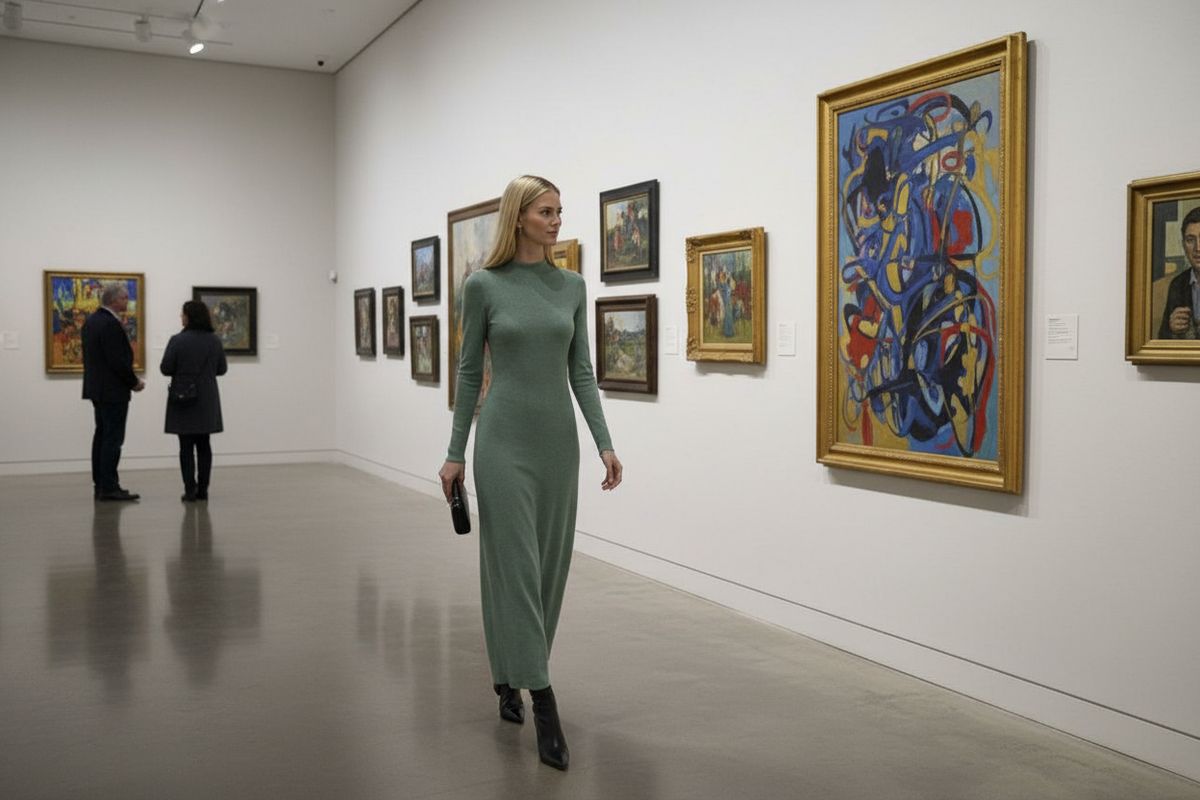 Платье женское арт. 818 - оливковый