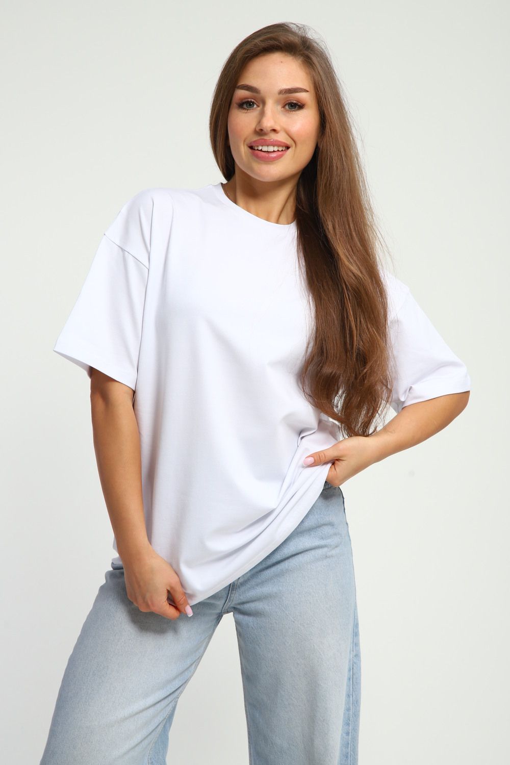 Футболка оверсайз 26012 - белый