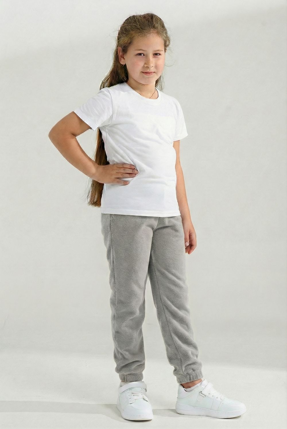 7493 брюки детские - светло-серый