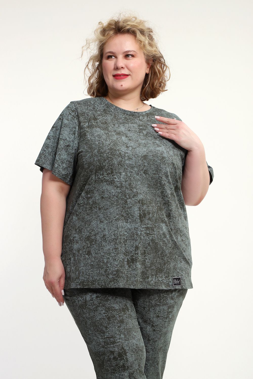 Костюм с брюками КЖ-009 - зеленый