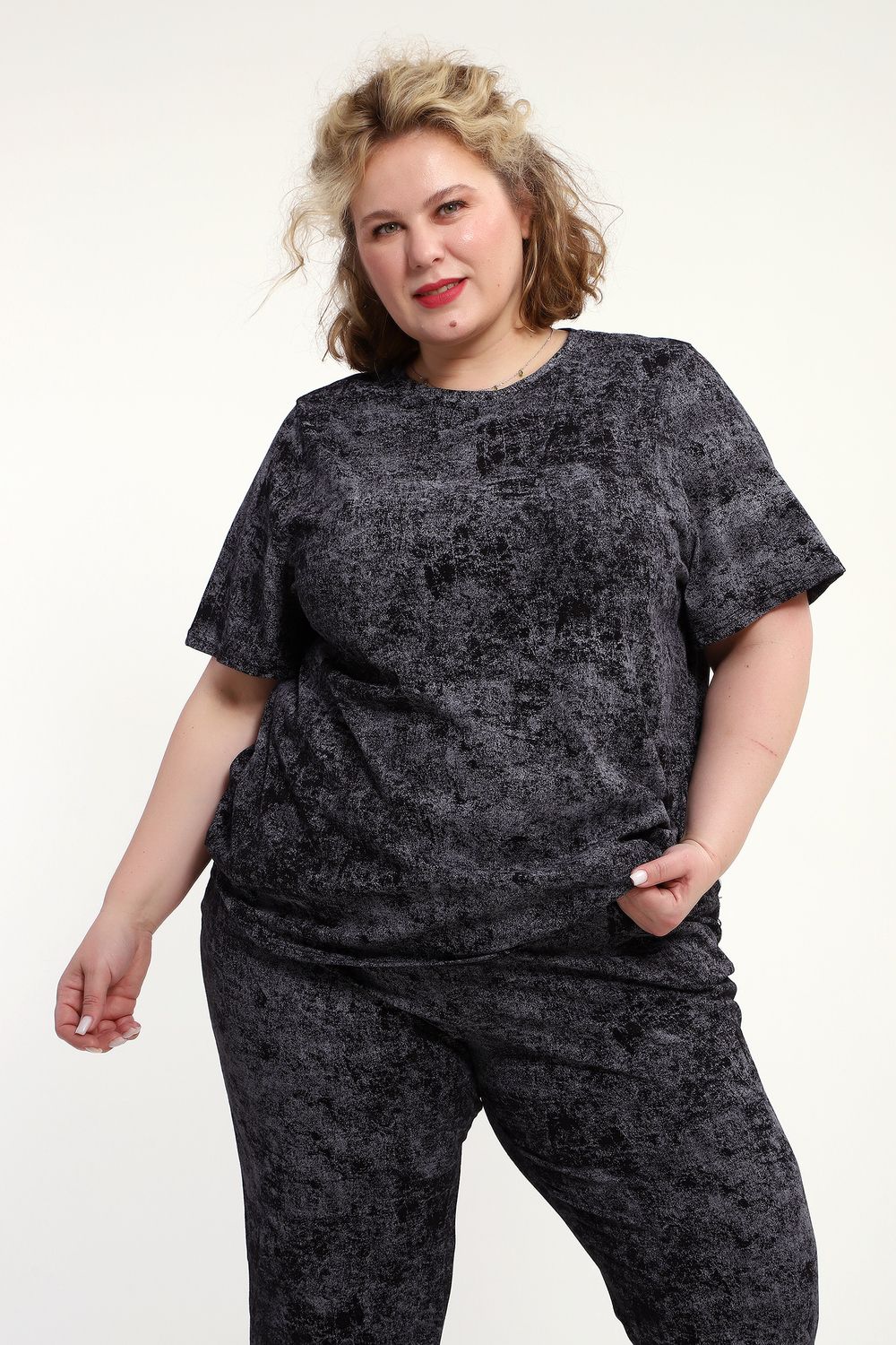 Костюм с брюками КЖ-009 - черный