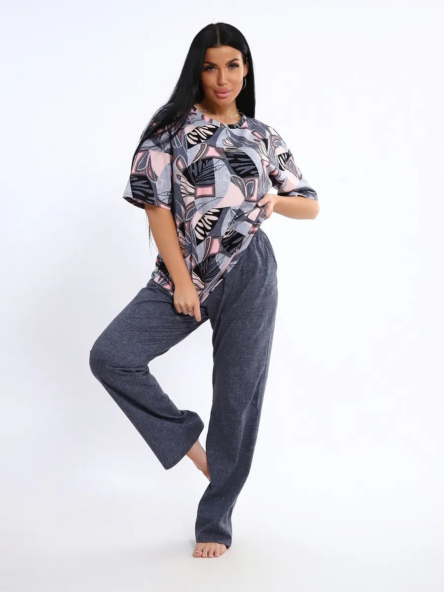 Костюм с брюками КЖ-007 - индиго