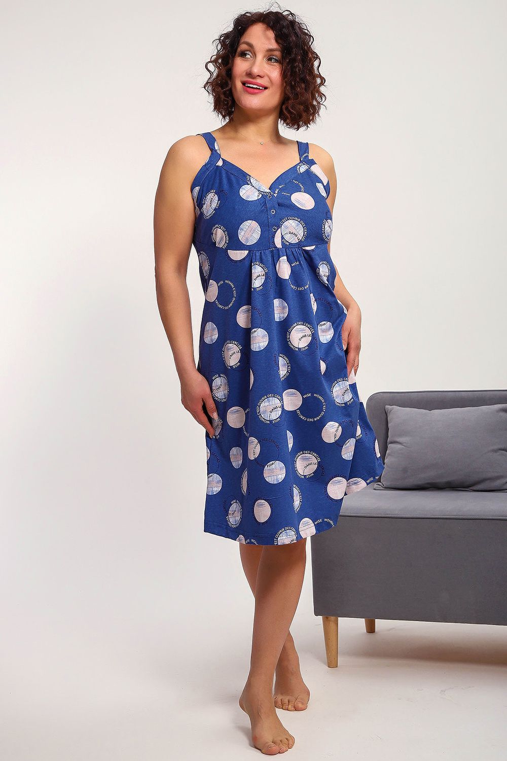 Сорочка 88136 - индиго