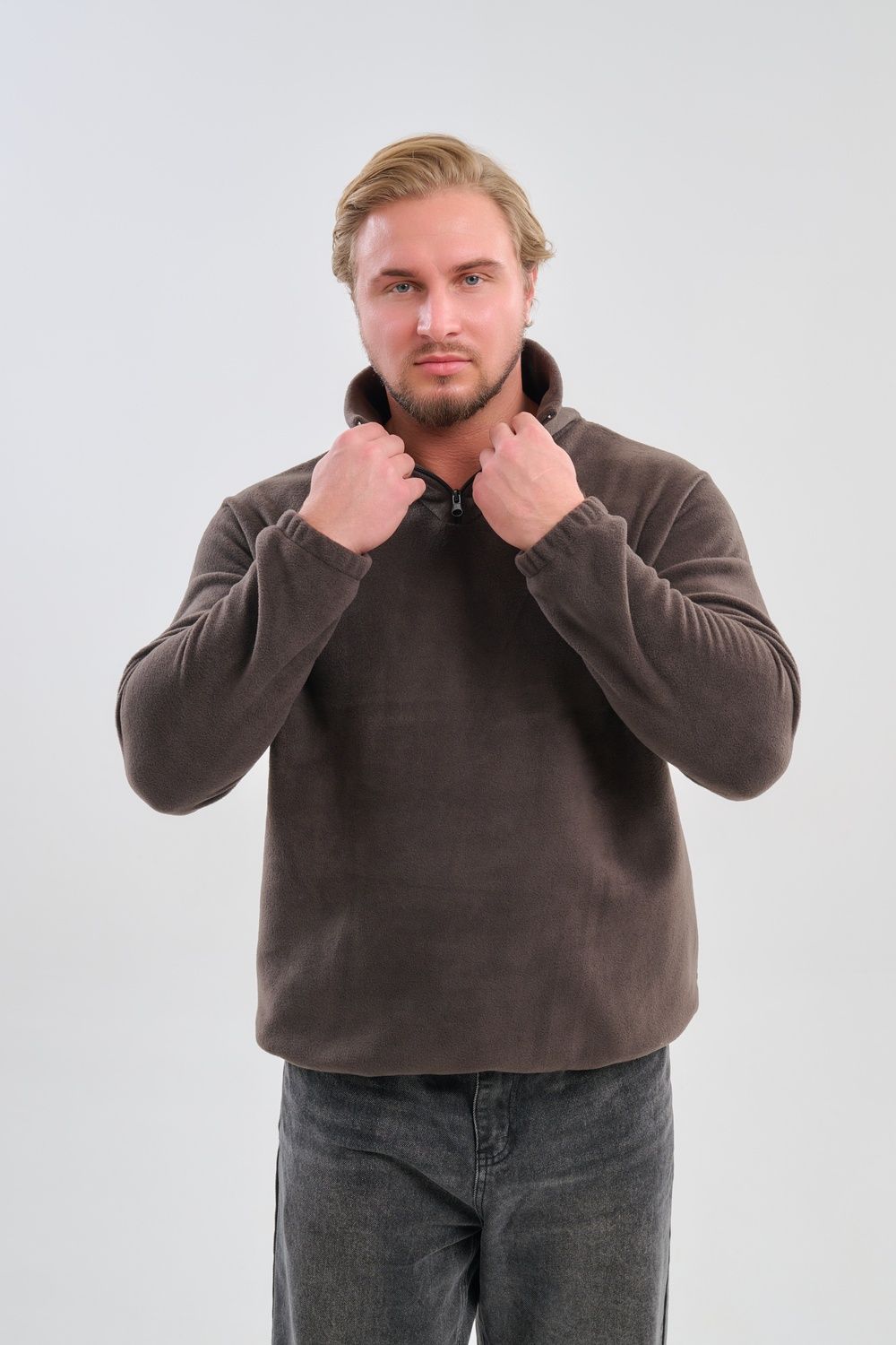 Толстовка мужская 88525 - коричневый