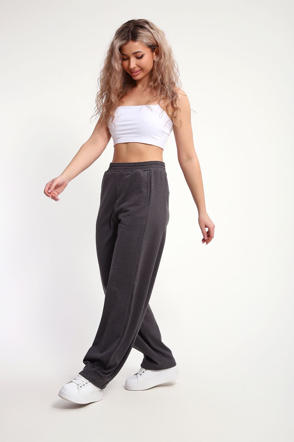 29027 Брюки женские (рост 158-164) - серый