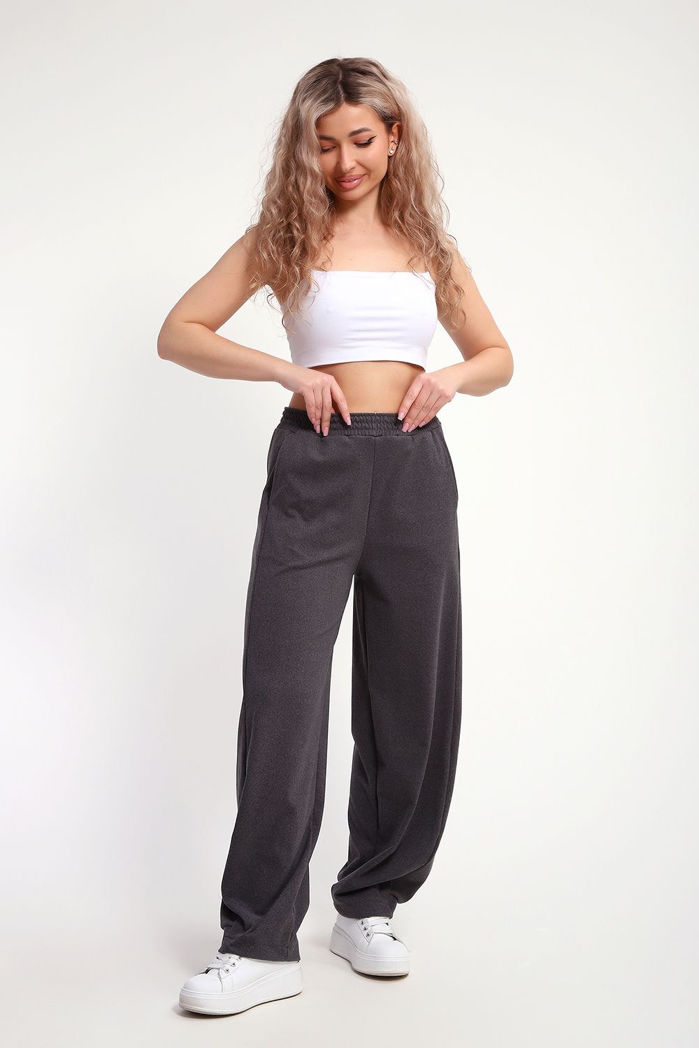 29025 Брюки женские (рост 170-176) - серый