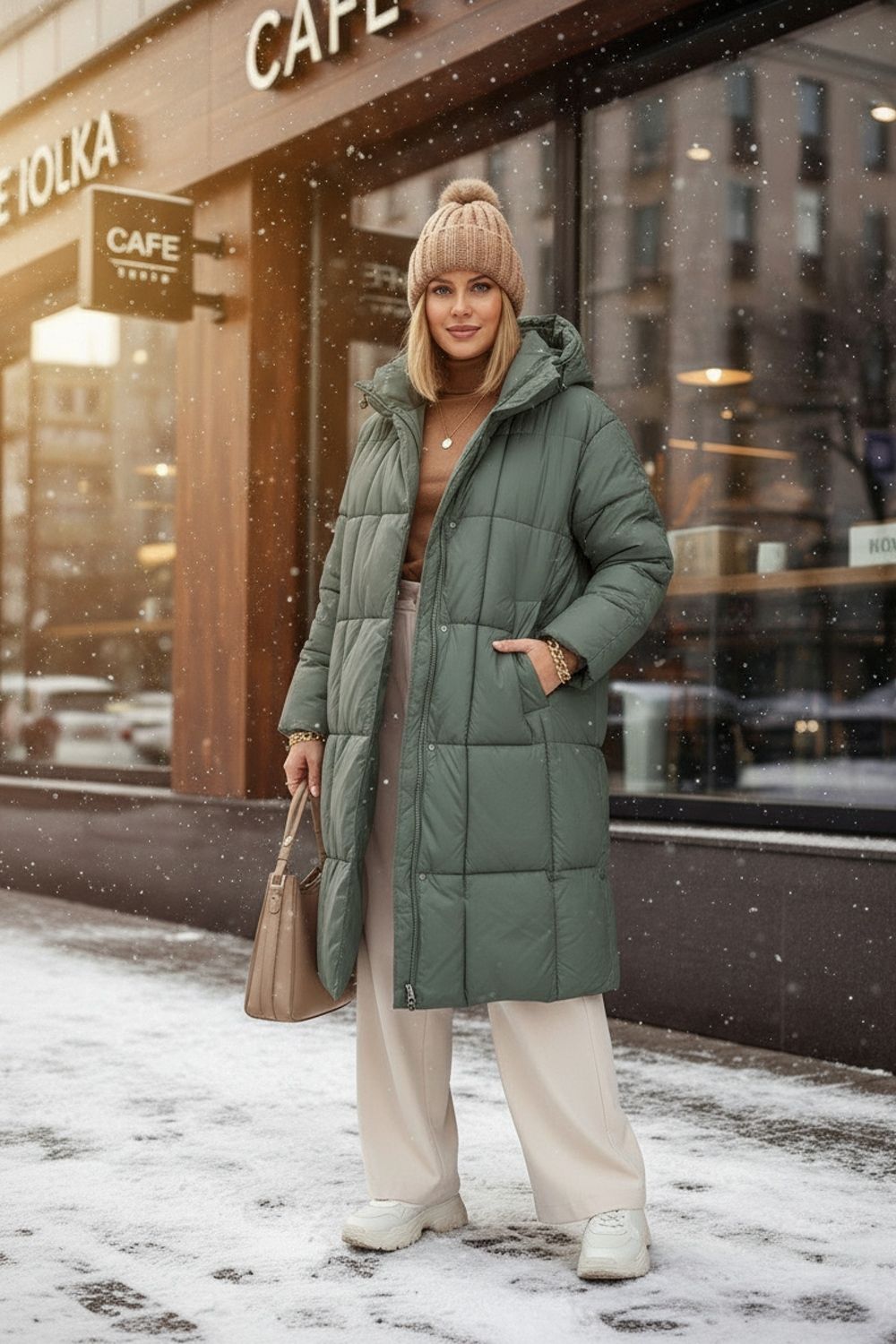 Куртка оверсайз большие размеры арт.28137 - бирюзовый