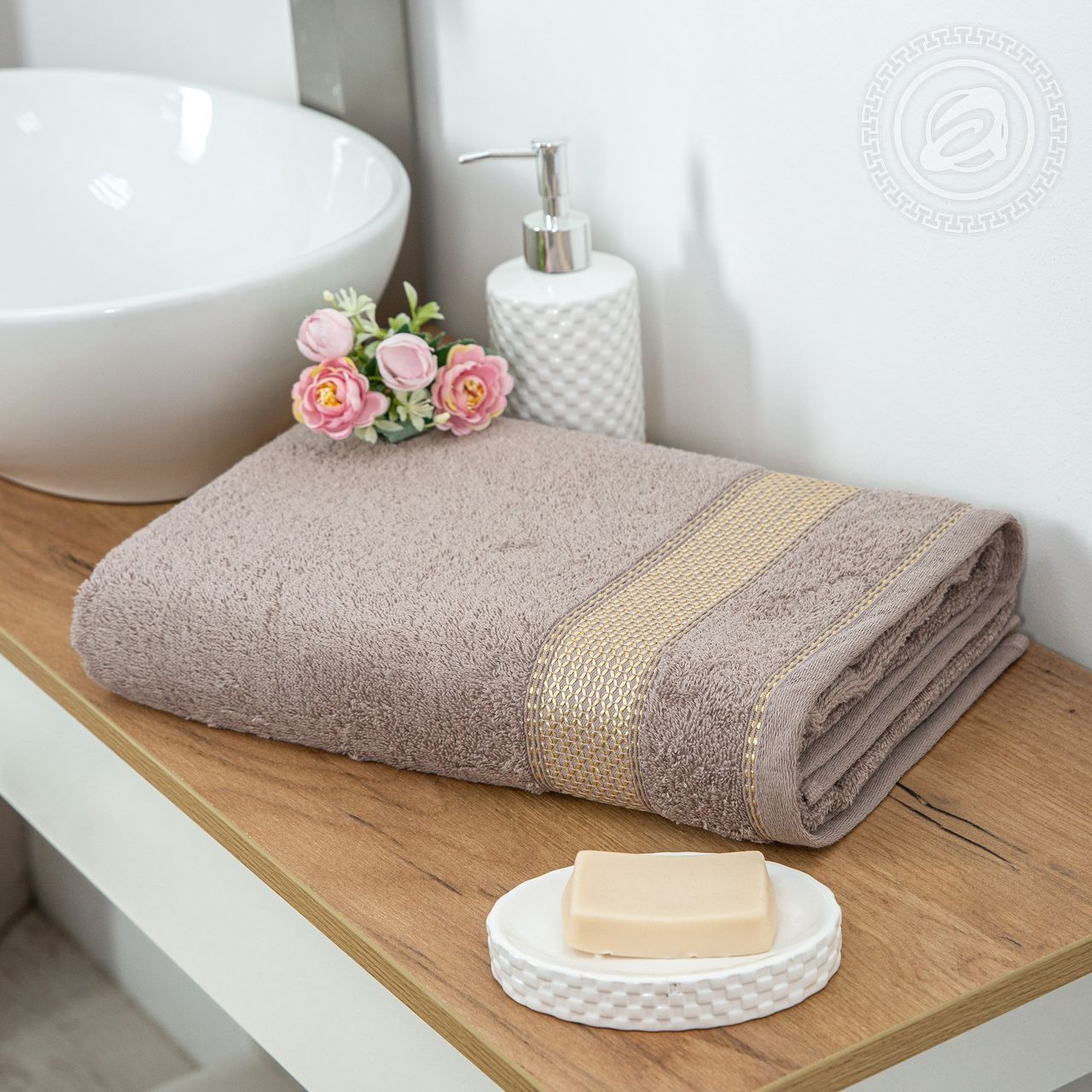 Полотенце махровое Палитра (светло-коричневый) ПМА-70.140У