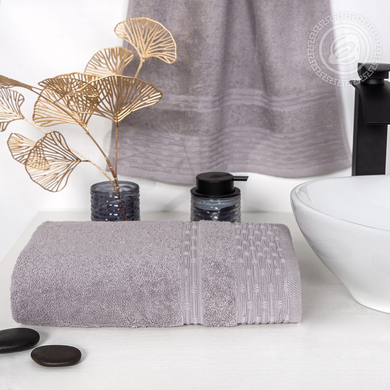 Полотенце махровое Фантазия (светло-серый) ПМА-70.140У