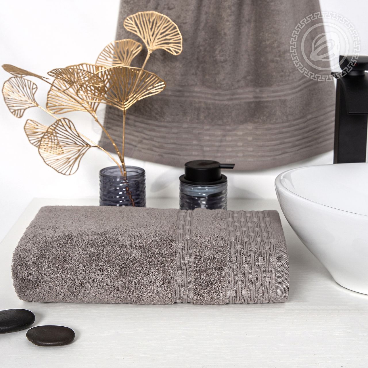 Полотенце махровое Фантазия (серый) ПМА-70.140У