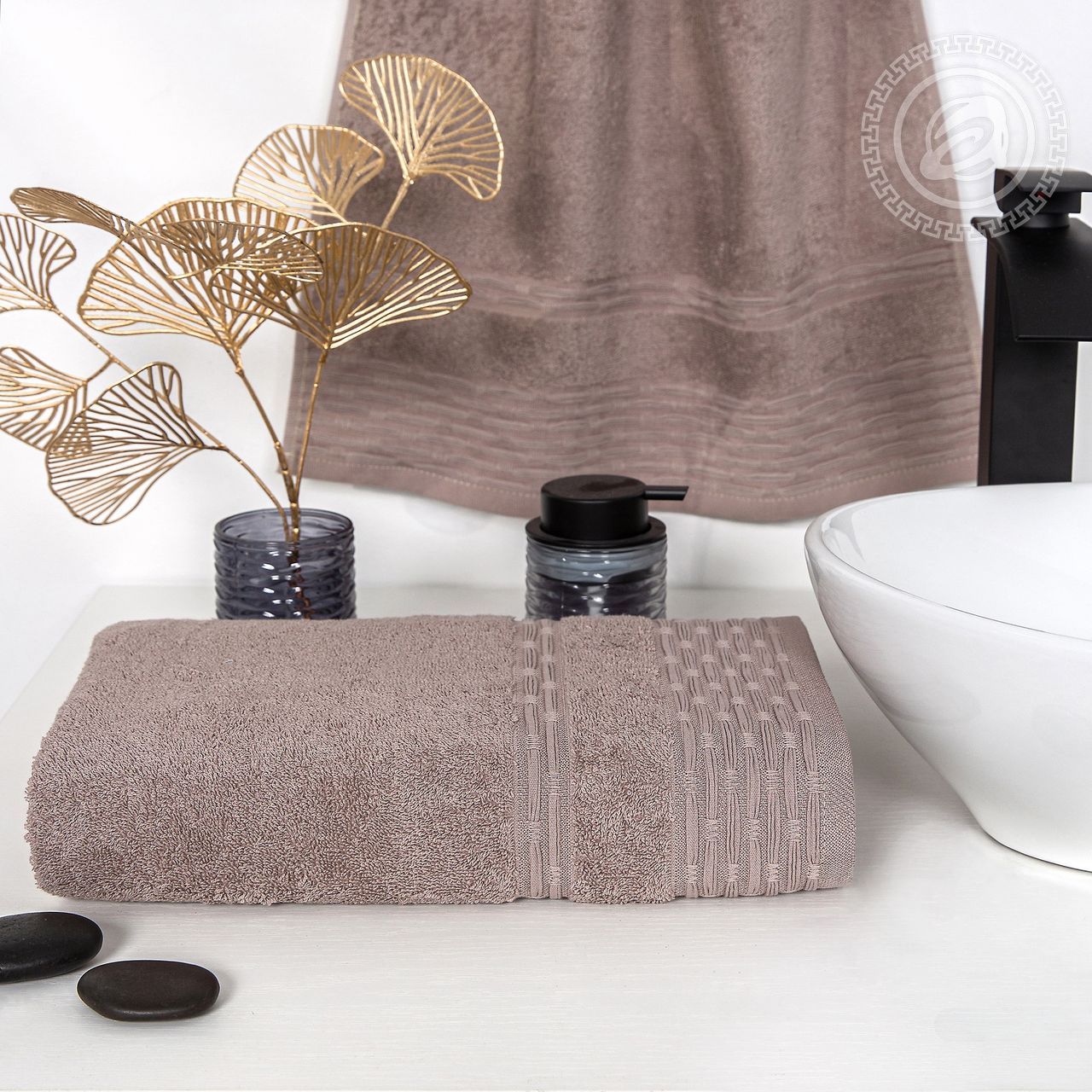 Полотенце махровое Фантазия (светло-коричневый) ПМА-70.140У