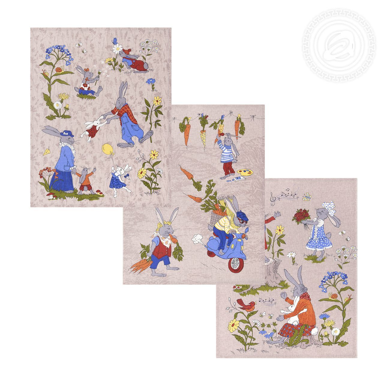 Набор полотенец из рогожки Морковкино 2Н_ПКР.45.60