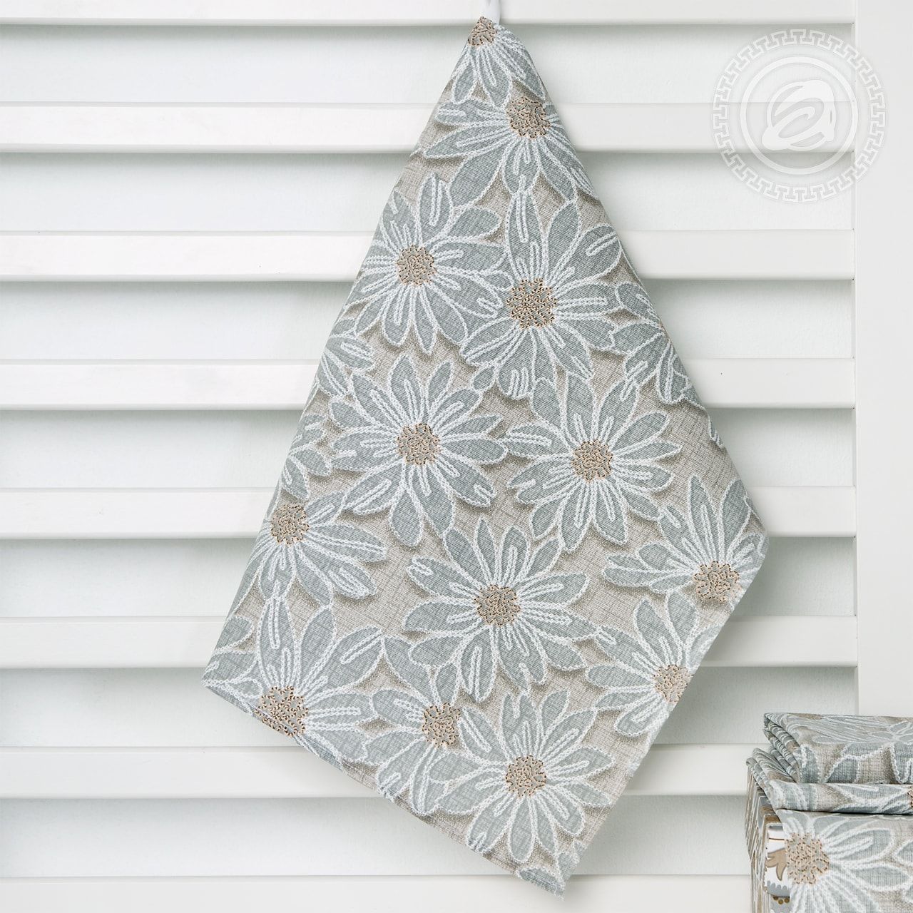 Полотенце кухонное из рогожки София (серая) пкр.50.70