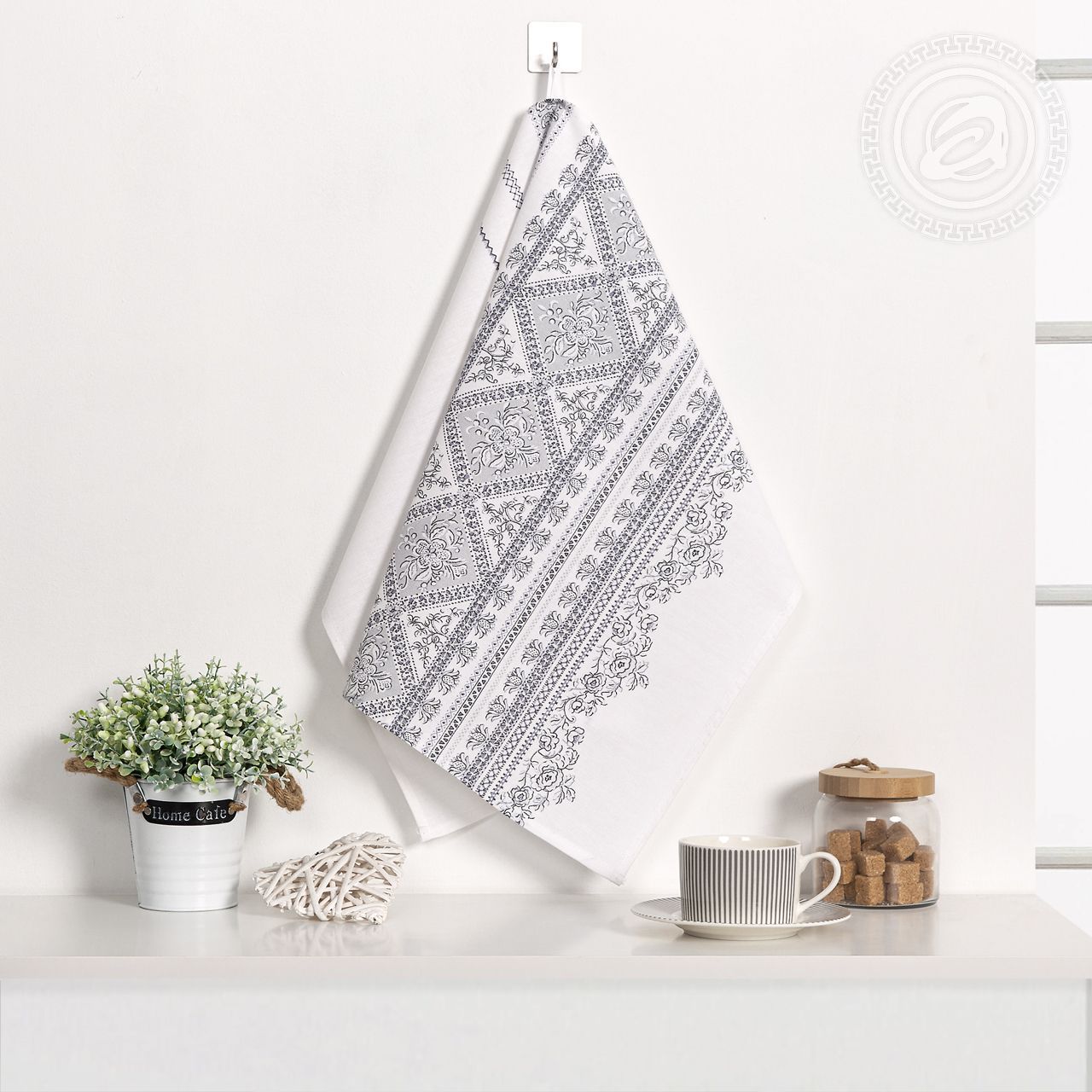 Полотенце кухонное из рогожки Мережка пкр.50.70