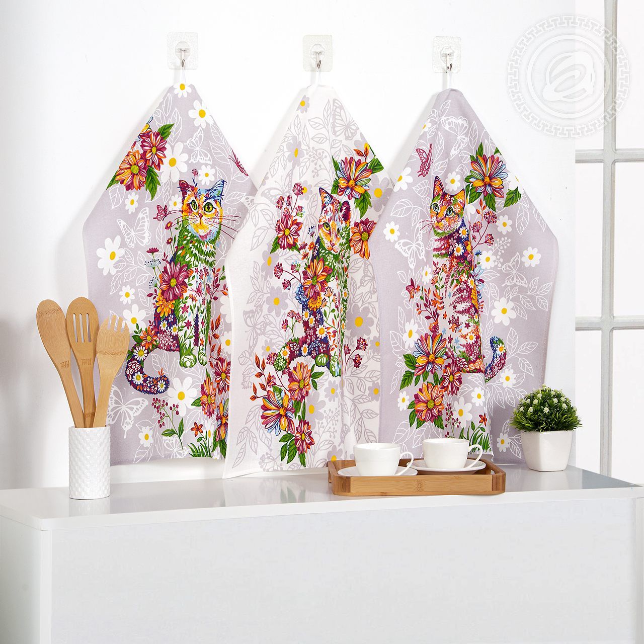 Набор полотенец из рогожки Чудесный день 2Н_ПКР.45.60