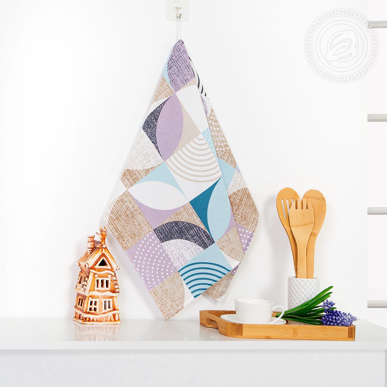 Полотенце кухонное из рогожки Марципан пкр.50.70