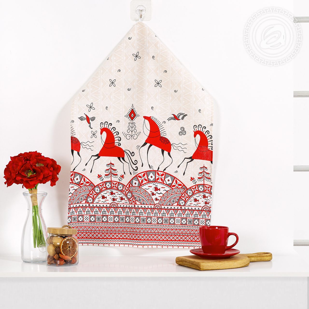 Полотенце кухонное из рогожки Былины пкр.50.70