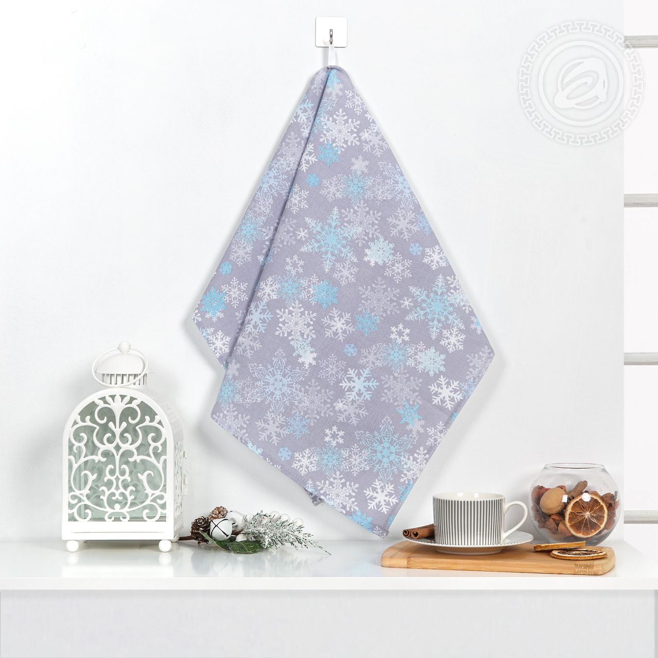 Полотенце кухонное из рогожки Льдинка пкр.50.70