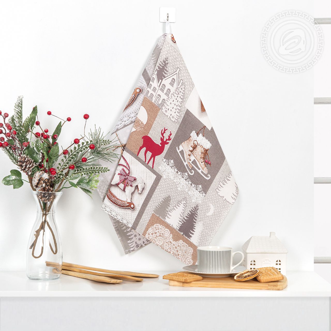 Полотенце кухонное из рогожки Лапландия пкр.50.70