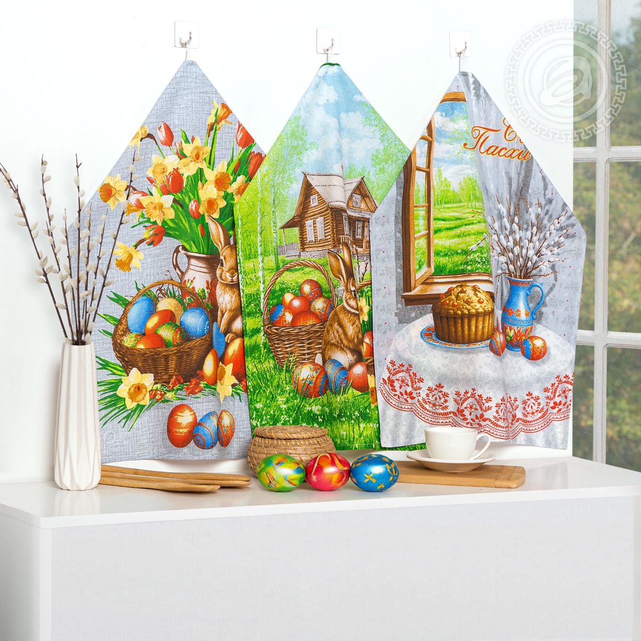 Набор полотенец из рогожки Околица нпкр.45.60