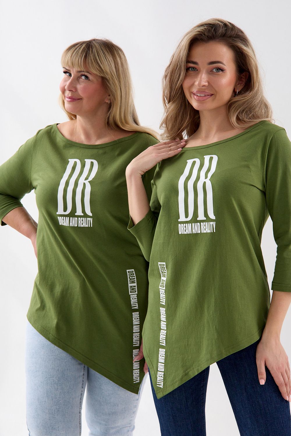 Туника Т-хвост - хаки