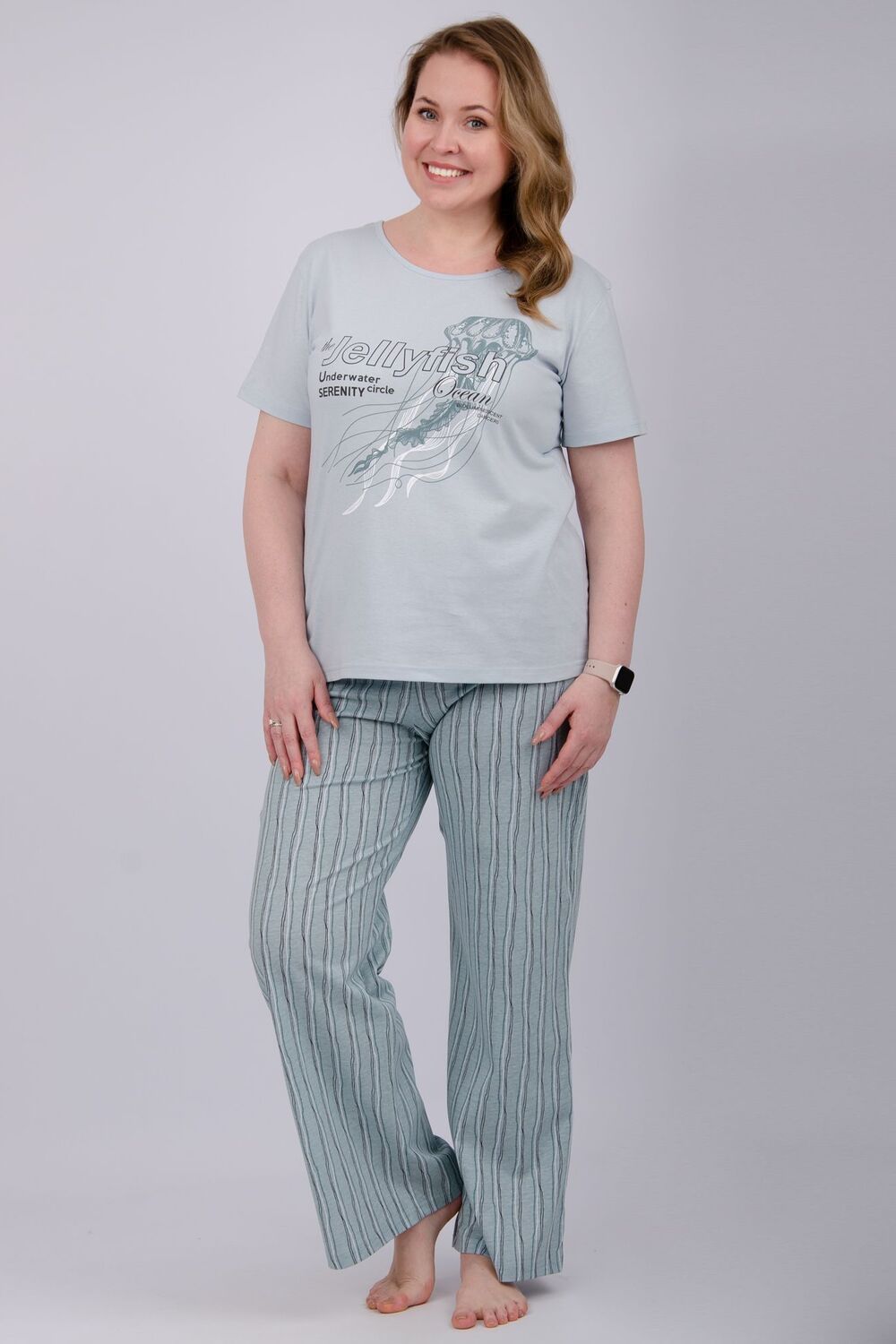 Джелли 2 пижама женская - эвкалипт