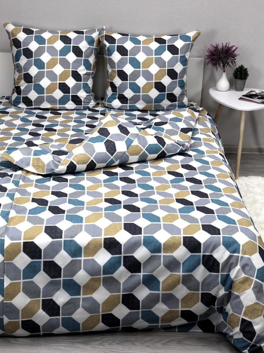 КПБ 2,0 сп бязь 120гр/м2 Текстильная коллекция сшивной Майолика 1