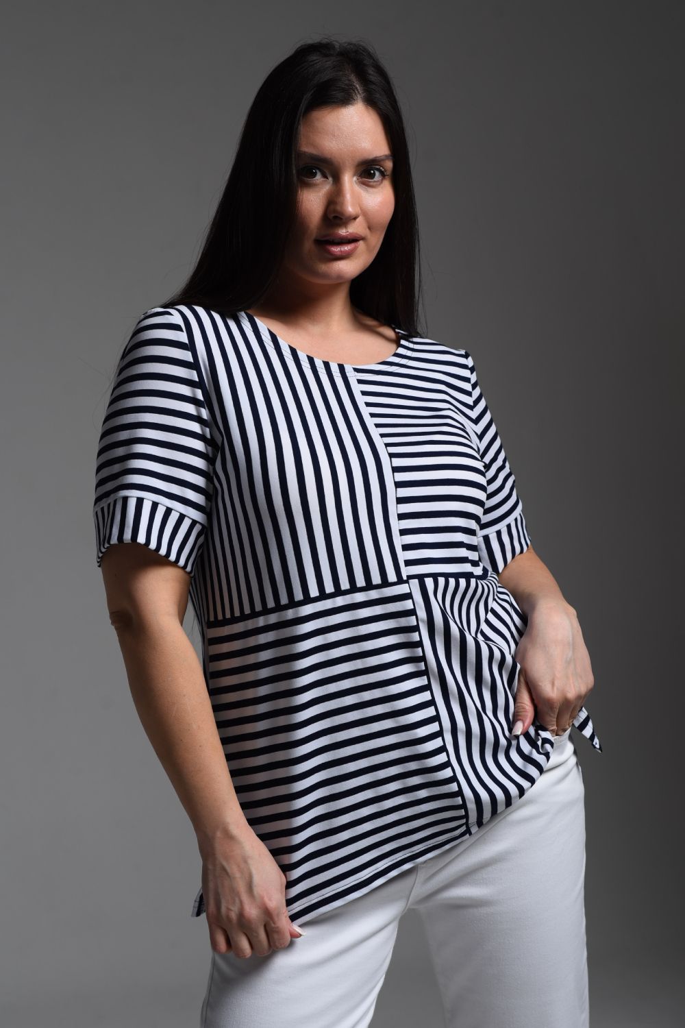 9255 Футболка женская - полоса