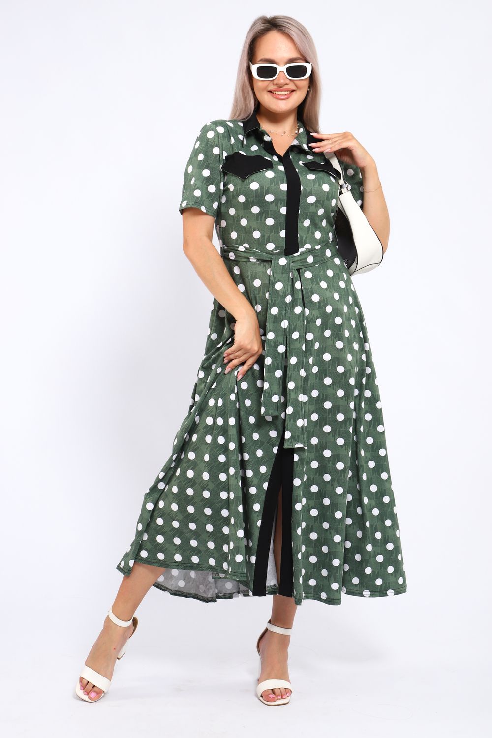 Платье 39059 - зеленый