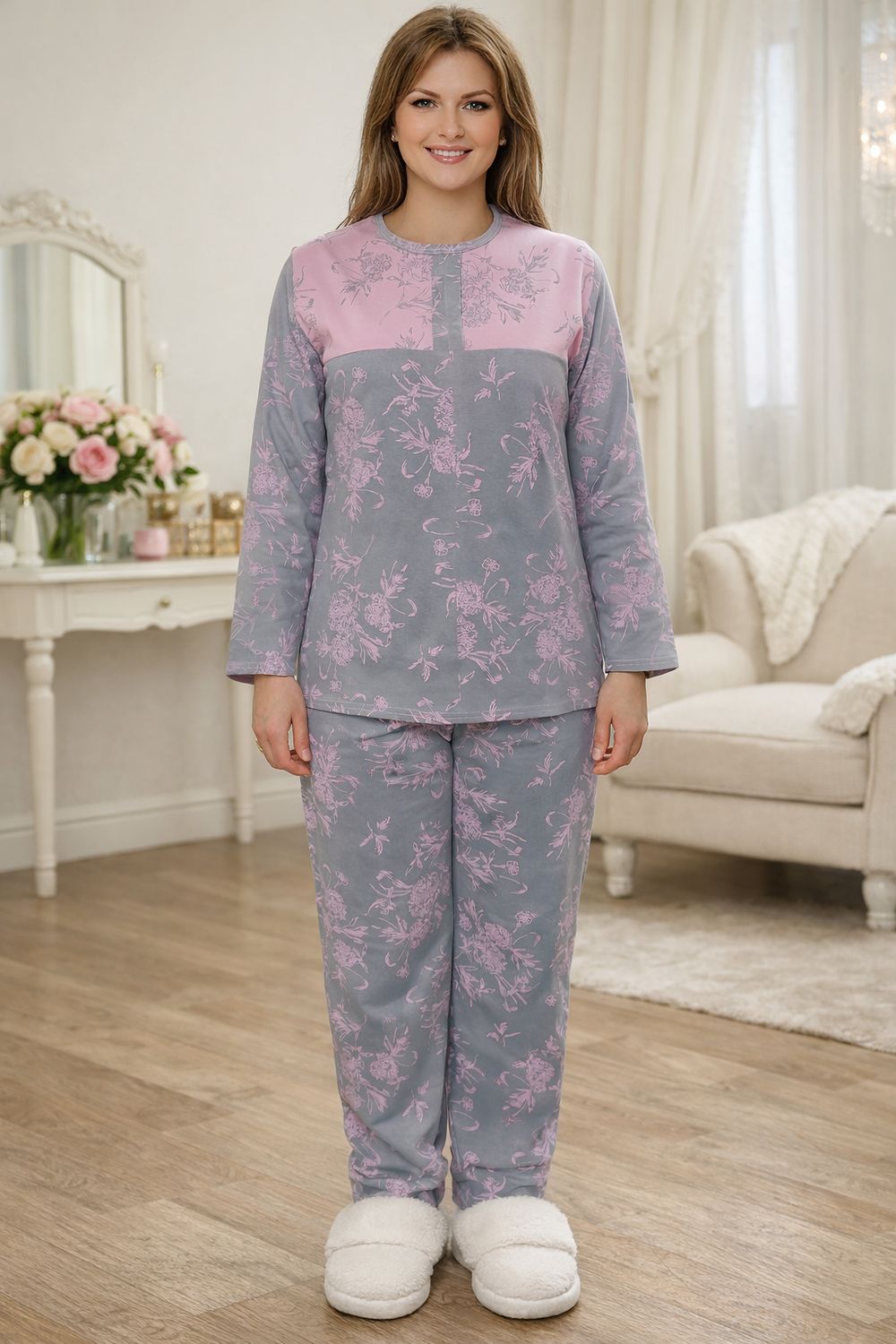 Женский Костюм 39064 - серый