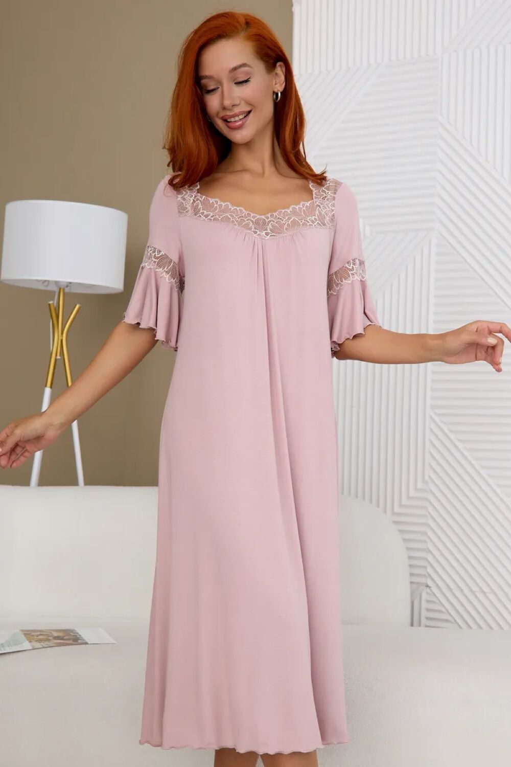 Сорочка Джина - бежевый