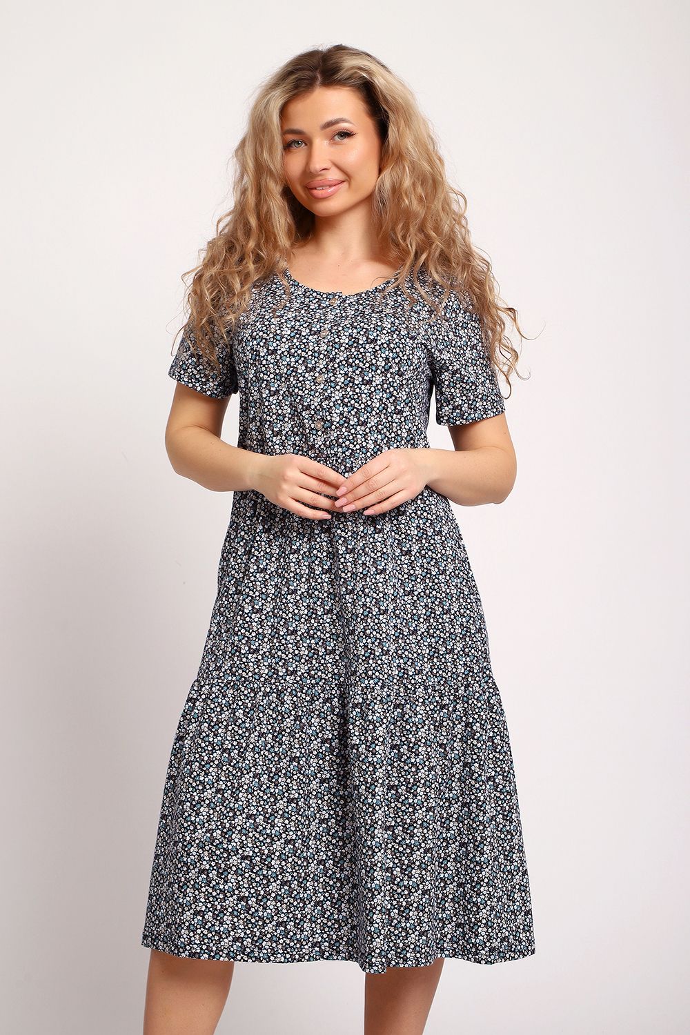 Платье 51207 - светло-зеленый/хаки