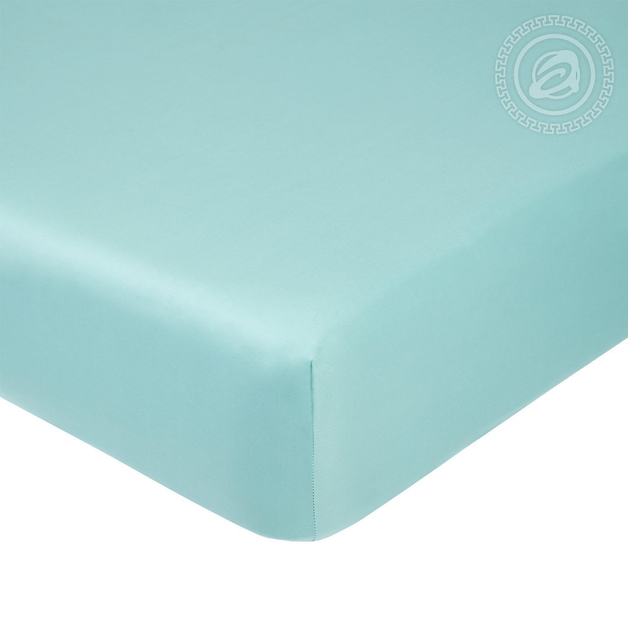 Простыня на резинке Бирюзовый 833_гк