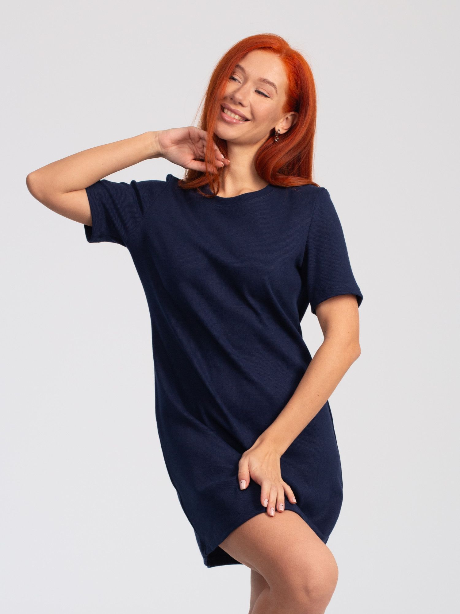 Платье женское кашкорсе "ДОРА2" ЧЕРНИЛО