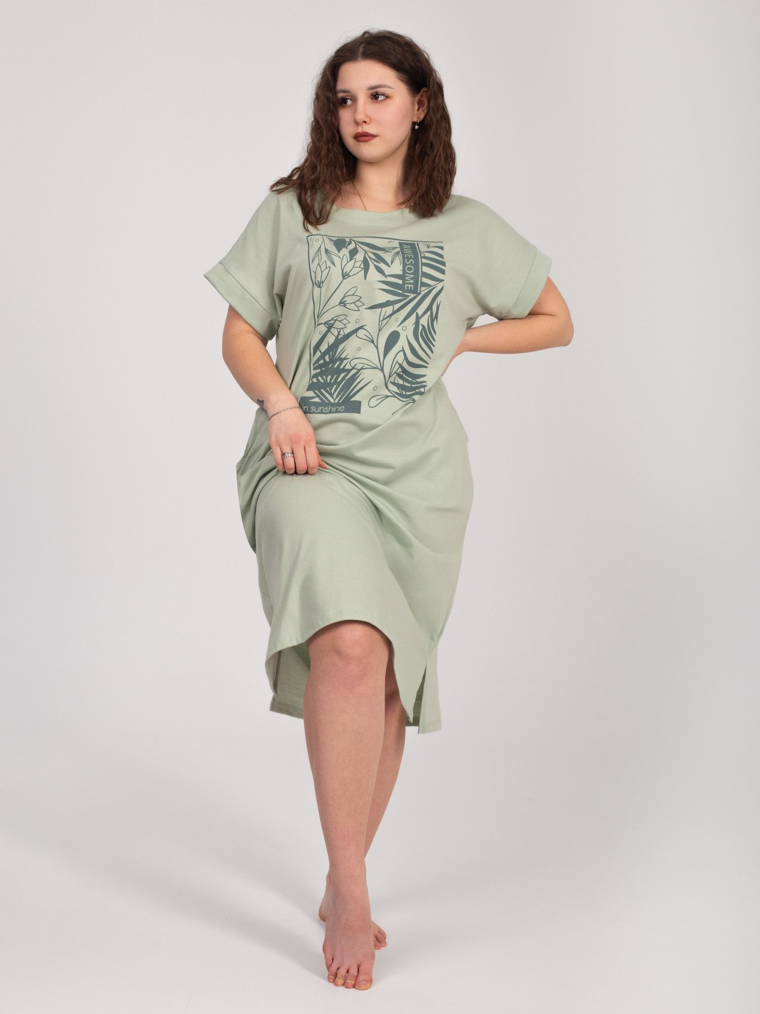 Платье женское кулирка "ГАРМОНИЯ" ШАЛФЕЙ