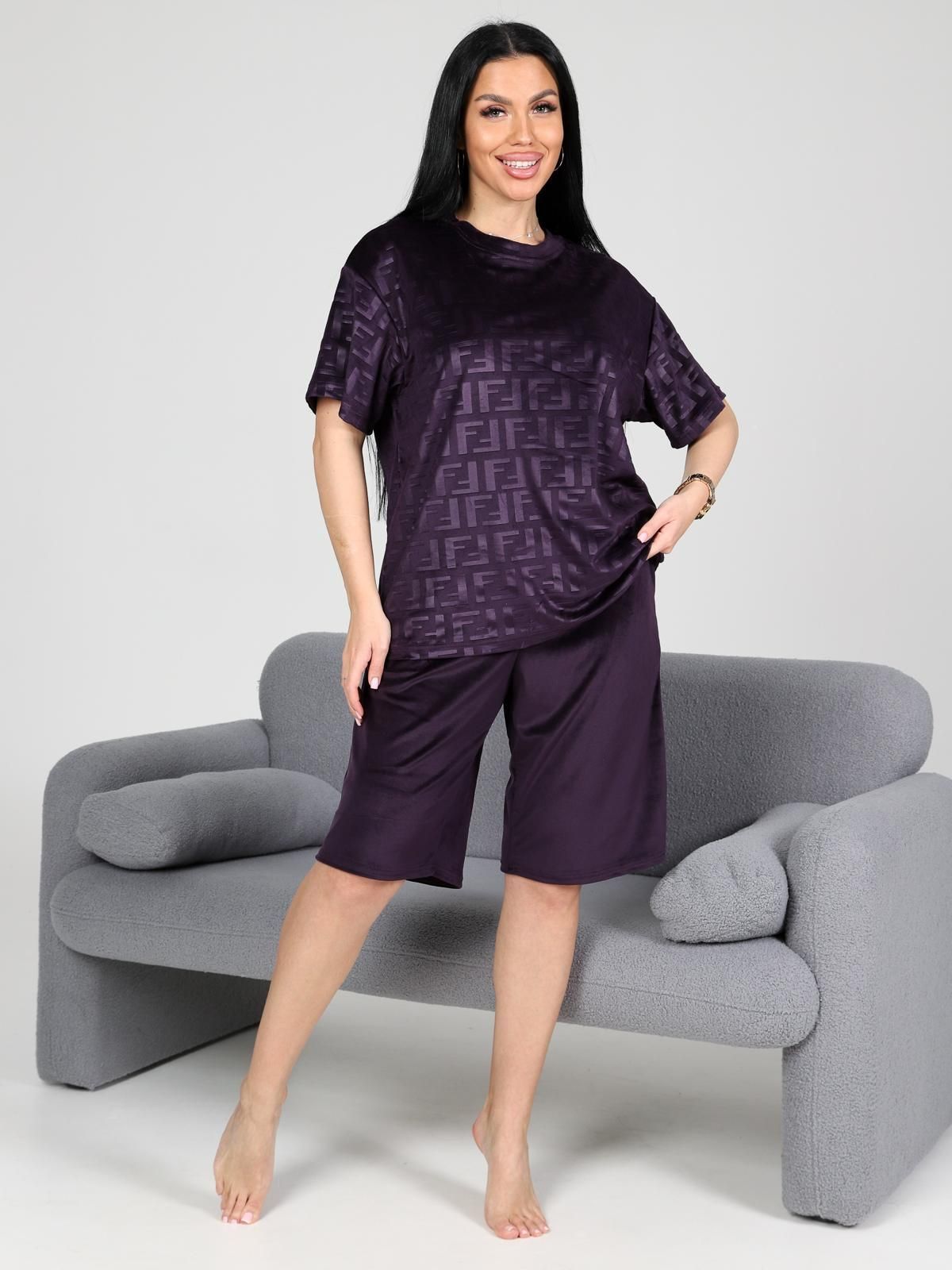 Чиэра-Жаккард - костюм сливовый