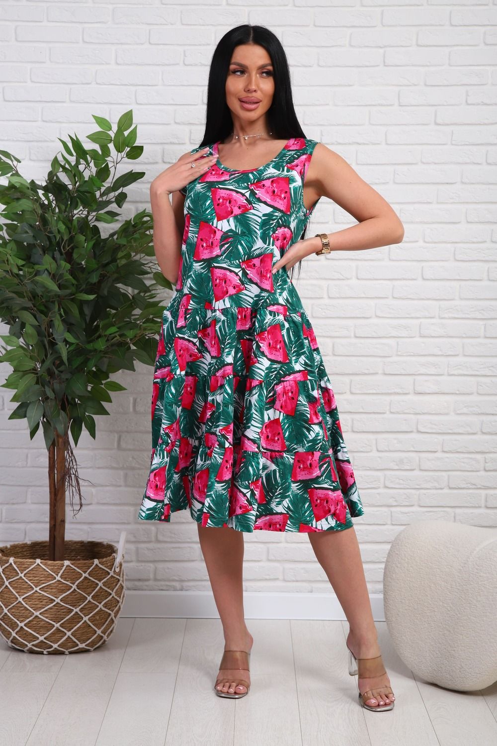 344т платье - арбузы