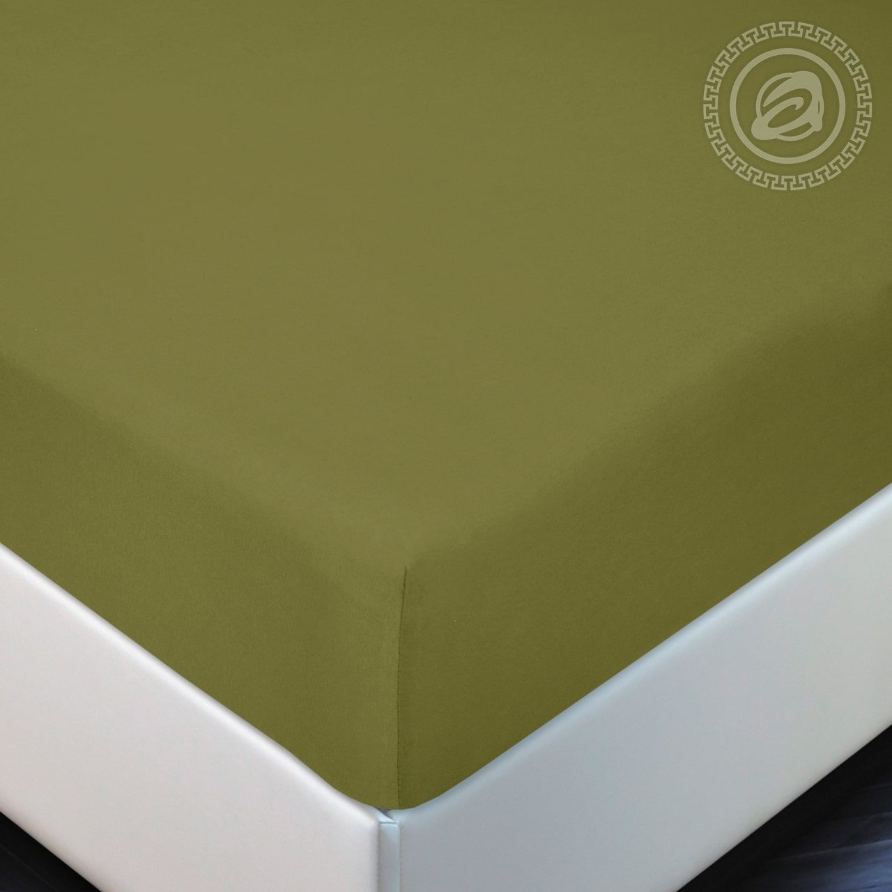 Простыня на резинке Олива 252