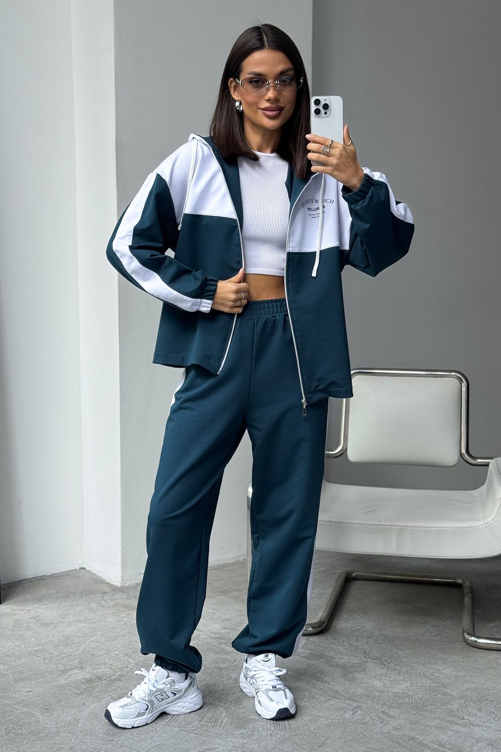 Костюм женский Туман - изумруд