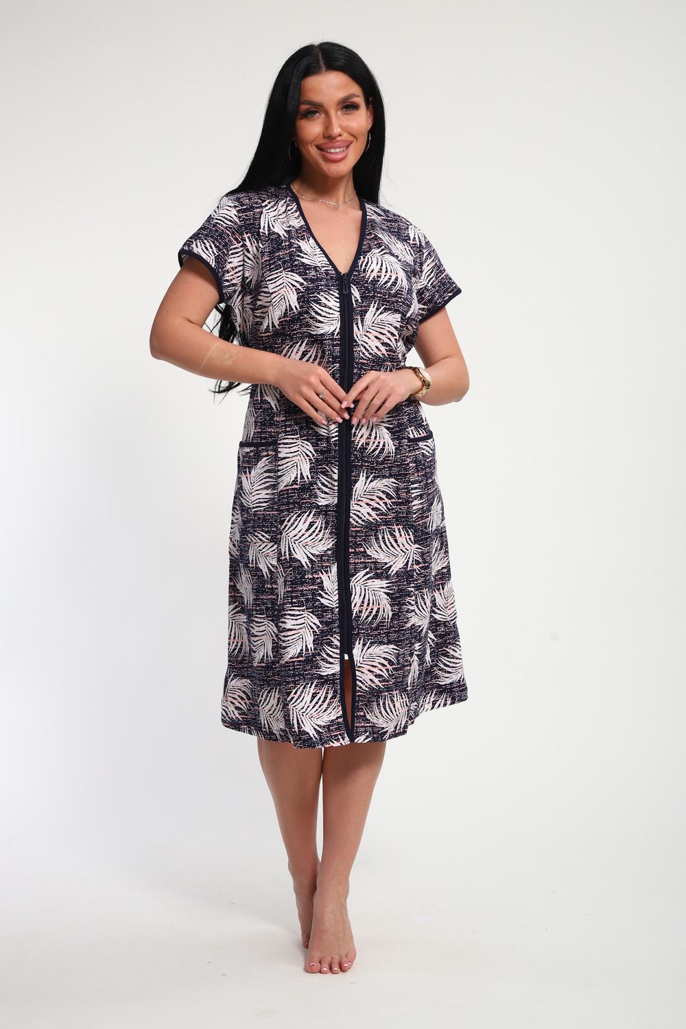 Халат женский 29013 - коралл