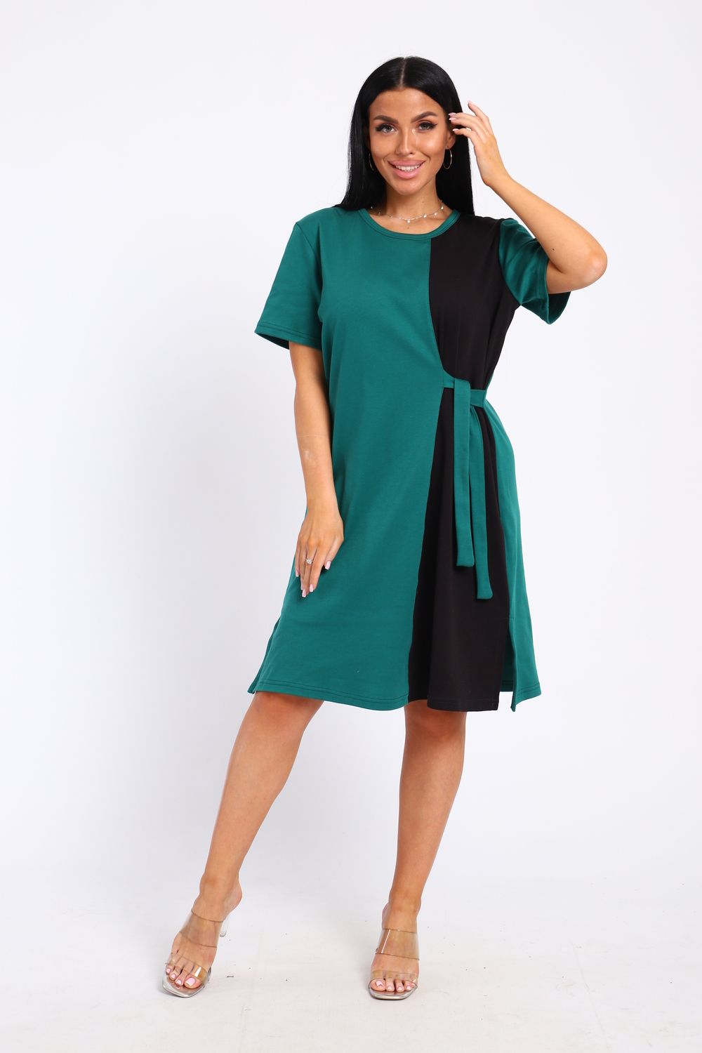 Туника 35285 - зеленый