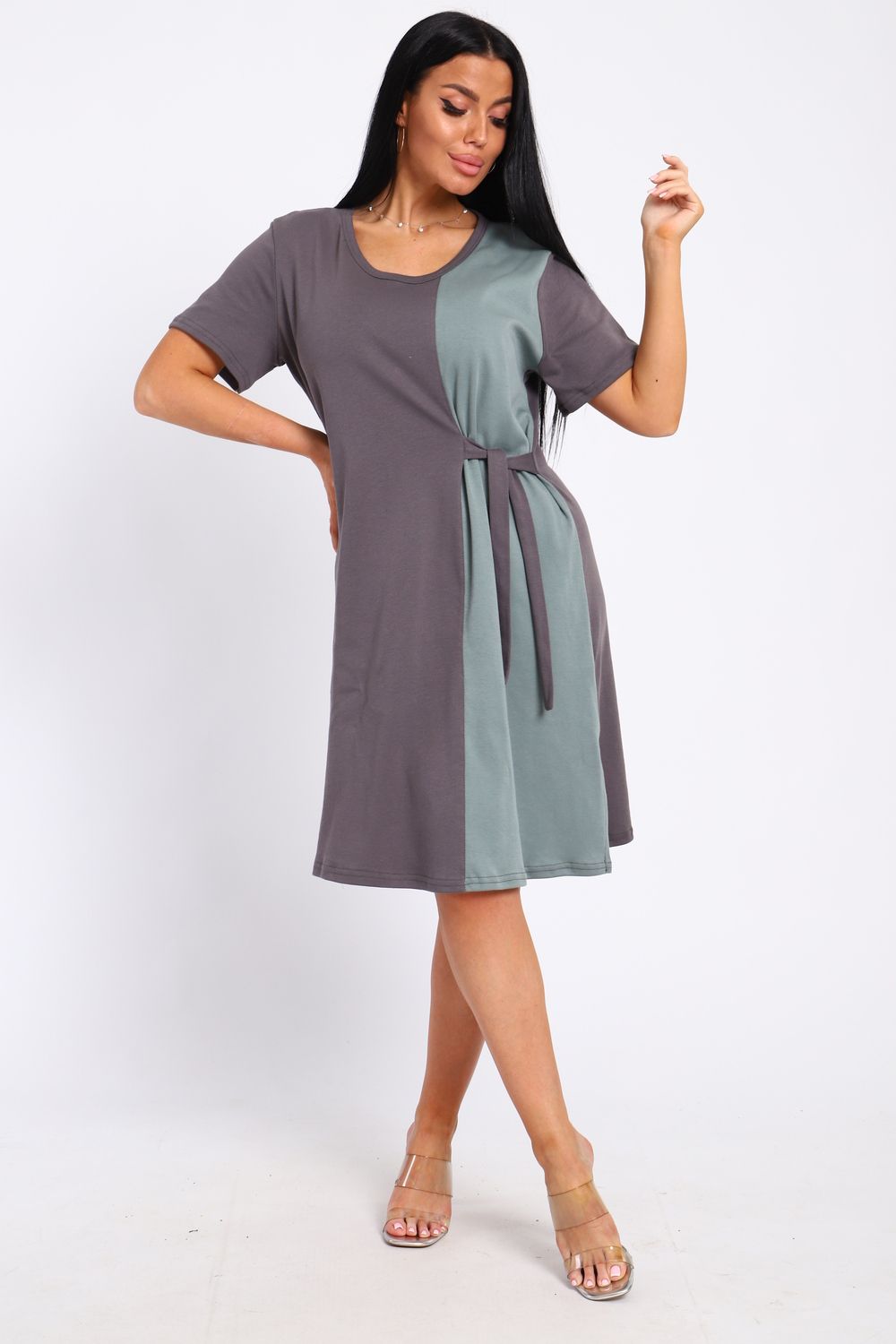 Туника 35285 - серый