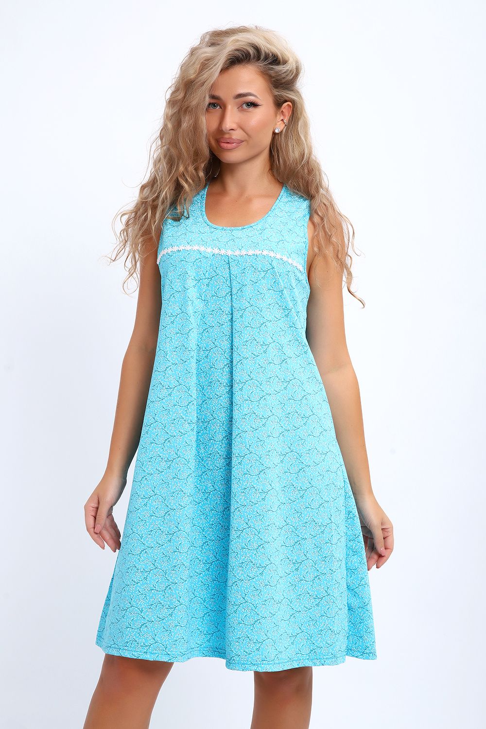 Сорочка 30138 - бирюза