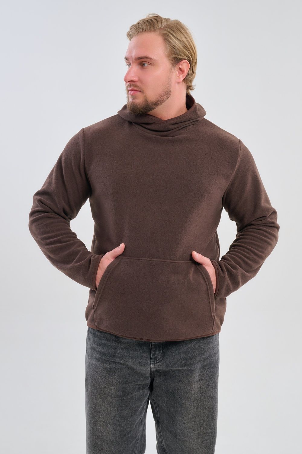 Толстовка мужская 75012 - коричневый